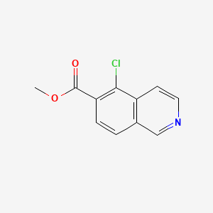 molecular formula C11H8ClNO2 B8182267 Methyl 5-chloroisoquinoline-6-carboxylate 