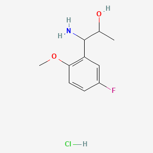 1-Amino-1-(5-fluoro-2-methoxyphenyl)propan-2-ol hydrochloride