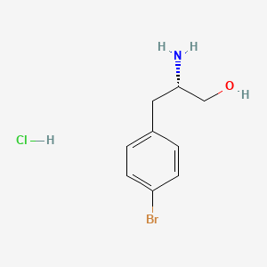 molecular formula C9H13BrClNO B8182349 (S)-2-Amino-3-(4-bromophenyl)propan-1-olhydrochloride 