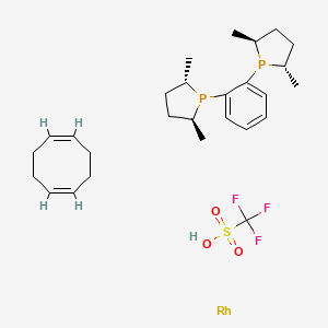 (1Z,5Z)-cycloocta-1,5-diene;(2S,5S)-1-[2-[(2S,5S)-2,5-dimethylphospholan-1-yl]phenyl]-2,5-dimethylphospholane;rhodium;trifluoromethanesulfonic acid