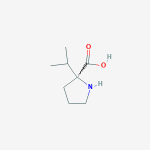 (2S)-2-(Propan-2-YL)pyrrolidine-2-carboxylic acid