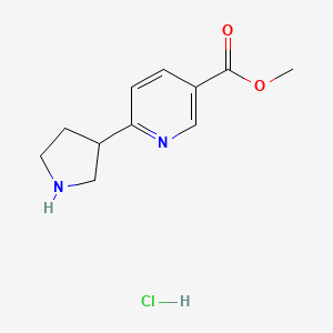 Methyl 6-(pyrrolidin-3-YL)nicotinate hcl