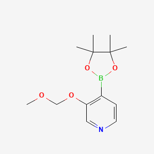 molecular formula C13H20BNO4 B8182411 3-(Methoxymethoxy)-4-(4,4,5,5-tetramethyl-1,3,2-dioxaborolan-2-YL)pyridine 