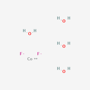 molecular formula CoF2H8O4 B081825 二氟化钴(2+);四水合物 CAS No. 13817-37-3