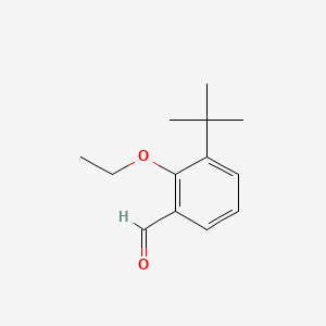 molecular formula C13H18O2 B8182526 3-(tert-Butyl)-2-ethoxybenzaldehyde 
