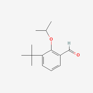 molecular formula C14H20O2 B8182531 3-(tert-Butyl)-2-isopropoxybenzaldehyde 