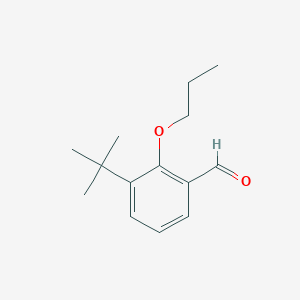 molecular formula C14H20O2 B8182547 3-Tert-butyl-2-propoxy-benzaldehyde 
