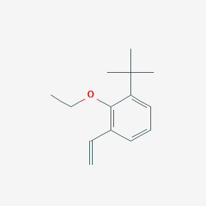 molecular formula C14H20O B8182581 1-(tert-Butyl)-2-ethoxy-3-vinylbenzene 