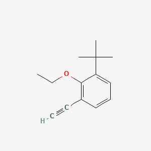 molecular formula C14H18O B8182587 1-(tert-Butyl)-2-ethoxy-3-ethynylbenzene 