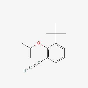 molecular formula C15H20O B8182590 1-(tert-Butyl)-3-ethynyl-2-isopropoxybenzene 