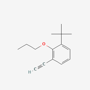 molecular formula C15H20O B8182612 1-(tert-Butyl)-3-ethynyl-2-propoxybenzene 