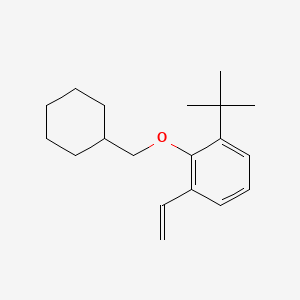 molecular formula C19H28O B8182624 1-(tert-Butyl)-2-(cyclohexylmethoxy)-3-vinylbenzene 