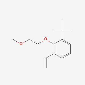 molecular formula C15H22O2 B8182684 1-(tert-Butyl)-2-(2-methoxyethoxy)-3-vinylbenzene 
