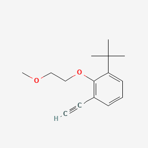 molecular formula C15H20O2 B8182688 1-(tert-Butyl)-3-ethynyl-2-(2-methoxyethoxy)benzene 