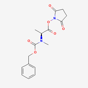 molecular formula C16H18N2O6 B8182741 (S)-2,5-Dioxopyrrolidin-1-yl 2-(((benzyloxy)carbonyl)(methyl)amino)propanoate 