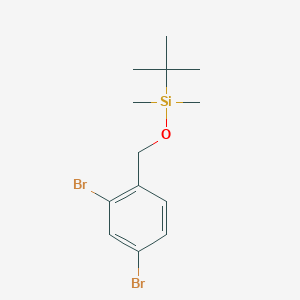 molecular formula C13H20Br2OSi B8182779 tert-Butyl(2,4-dibromobenzyloxy)dimethylsilane 