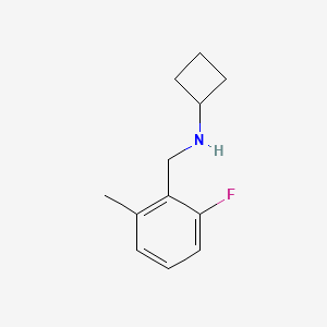 molecular formula C12H16FN B8182786 N-(2-Fluoro-6-methylbenzyl)cyclobutanamine 