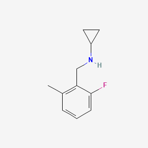molecular formula C11H14FN B8182794 N-(2-Fluoro-6-methylbenzyl)cyclopropanamine 