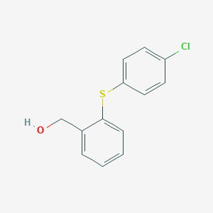 molecular formula C13H11ClOS B081829 {2-[(4-氯苯基)硫烷基]苯基}甲醇 CAS No. 13459-59-1