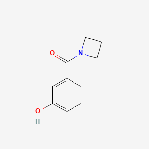 molecular formula C10H11NO2 B8182949 Azetidin-1-yl(3-hydroxyphenyl)methanone 