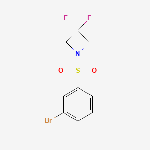 1-((3-Bromophenyl)sulfonyl)-3,3-difluoroazetidine