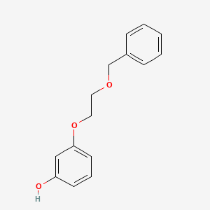 molecular formula C15H16O3 B8182970 3-(2-(Benzyloxy)ethoxy)phenol 