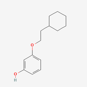molecular formula C14H20O2 B8182973 3-(2-Cyclohexylethoxy)phenol 