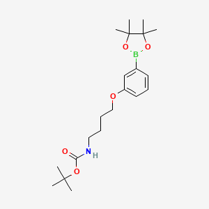 tert-Butyl (4-(3-(4,4,5,5-tetramethyl-1,3,2-dioxaborolan-2-yl)phenoxy)butyl)carbamate