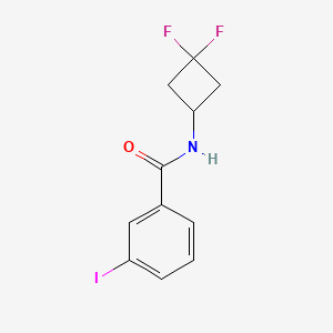 molecular formula C11H10F2INO B8182992 N-(3,3-Difluorocyclobutyl)-3-iodobenzamide 