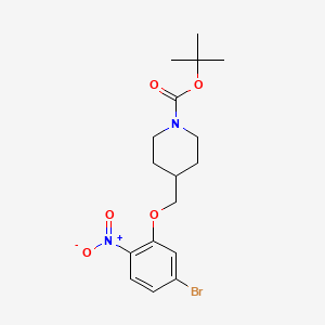 tert-Butyl 4-((5-bromo-2-nitrophenoxy)methyl)piperidine-1-carboxylate