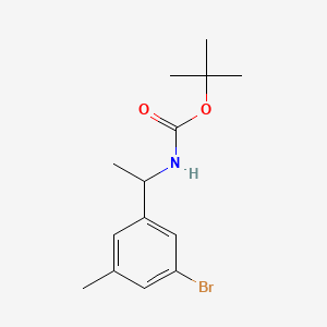 molecular formula C14H20BrNO2 B8183018 tert-Butyl (1-(3-bromo-5-methylphenyl)ethyl)carbamate 