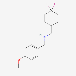 molecular formula C15H21F2NO B8183041 1-(4,4-Difluorocyclohexyl)-N-(4-methoxybenzyl)methanamine 