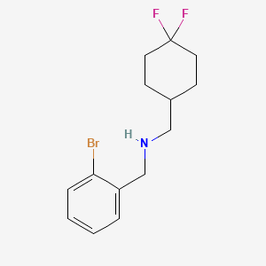 molecular formula C14H18BrF2N B8183056 N-(2-Bromobenzyl)-1-(4,4-difluorocyclohexyl)methanamine 