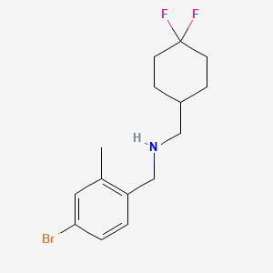 molecular formula C15H20BrF2N B8183068 N-(4-Bromo-2-methylbenzyl)-1-(4,4-difluorocyclohexyl)methanamine 