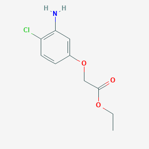 molecular formula C10H12ClNO3 B8183099 Ethyl 2-(3-amino-4-chlorophenoxy)acetate 
