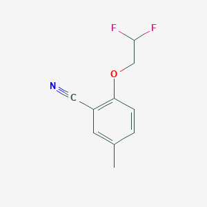 molecular formula C10H9F2NO B8183112 2-(2,2-Difluoroethoxy)-5-methylbenzonitrile 