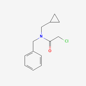 molecular formula C13H16ClNO B8183137 N-benzyl-2-chloro-N-cyclopropylmethyl-acetamide 