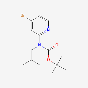 molecular formula C14H21BrN2O2 B8183143 tert-Butyl (4-bromopyridin-2-yl)(isobutyl)carbamate 