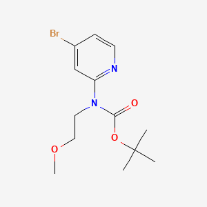 molecular formula C13H19BrN2O3 B8183153 tert-Butyl (4-bromopyridin-2-yl)(2-methoxyethyl)carbamate 