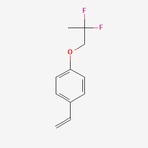 molecular formula C11H12F2O B8183272 1-(2,2-Difluoropropoxy)-4-vinylbenzene 