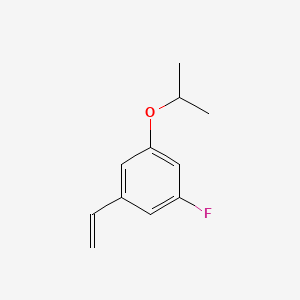 molecular formula C11H13FO B8183290 1-Fluoro-3-isopropoxy-5-vinylbenzene 