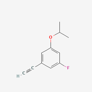 molecular formula C11H11FO B8183298 1-Ethynyl-3-fluoro-5-isopropoxybenzene 