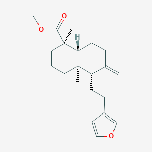 B081834 Methyl (1R,4aR,5S,8aR)-5-[2-(furan-3-yl)ethyl]-1,4a-dimethyl-6-methylidene-3,4,5,7,8,8a-hexahydro-2H-naphthalene-1-carboxylate CAS No. 10267-15-9