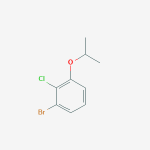 molecular formula C9H10BrClO B8183452 1-Bromo-2-chloro-3-isopropoxybenzene 