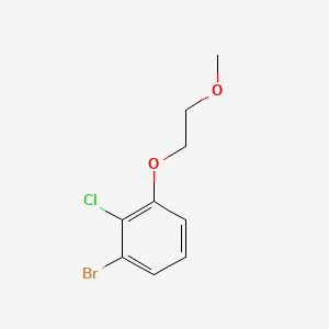 molecular formula C9H10BrClO2 B8183471 1-Bromo-2-chloro-3-(2-methoxyethoxy)benzene 