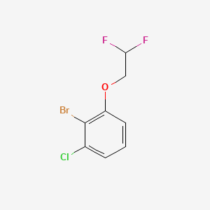molecular formula C8H6BrClF2O B8183533 2-Bromo-1-chloro-3-(2,2-difluoroethoxy)benzene 