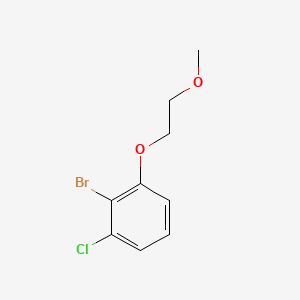 molecular formula C9H10BrClO2 B8183539 2-Bromo-1-chloro-3-(2-methoxyethoxy)benzene 