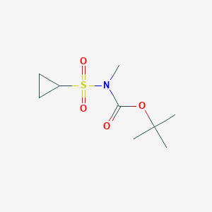 Carbamic acid, N-(cyclopropylsulfonyl)-N-methyl-, 1,1-dimethylethyl ester