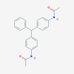 molecular formula C23H22N2O2 B081836 N,N'-[(Phenylmethylene)DI-4,1-phenylene]bis(acetamide) CAS No. 13145-01-2