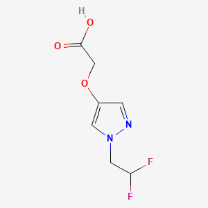 2-((1-(2,2-Difluoroethyl)-1H-pyrazol-4-yl)oxy)acetic acid